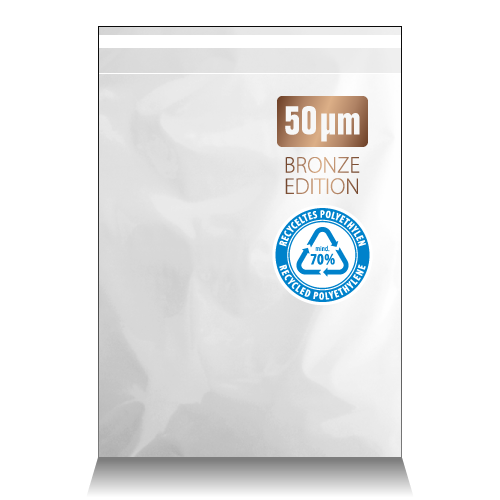 Versandbeutel min. 70% recycl. 35cm+5cm*25cm,wei�,50�m,1000 St�c